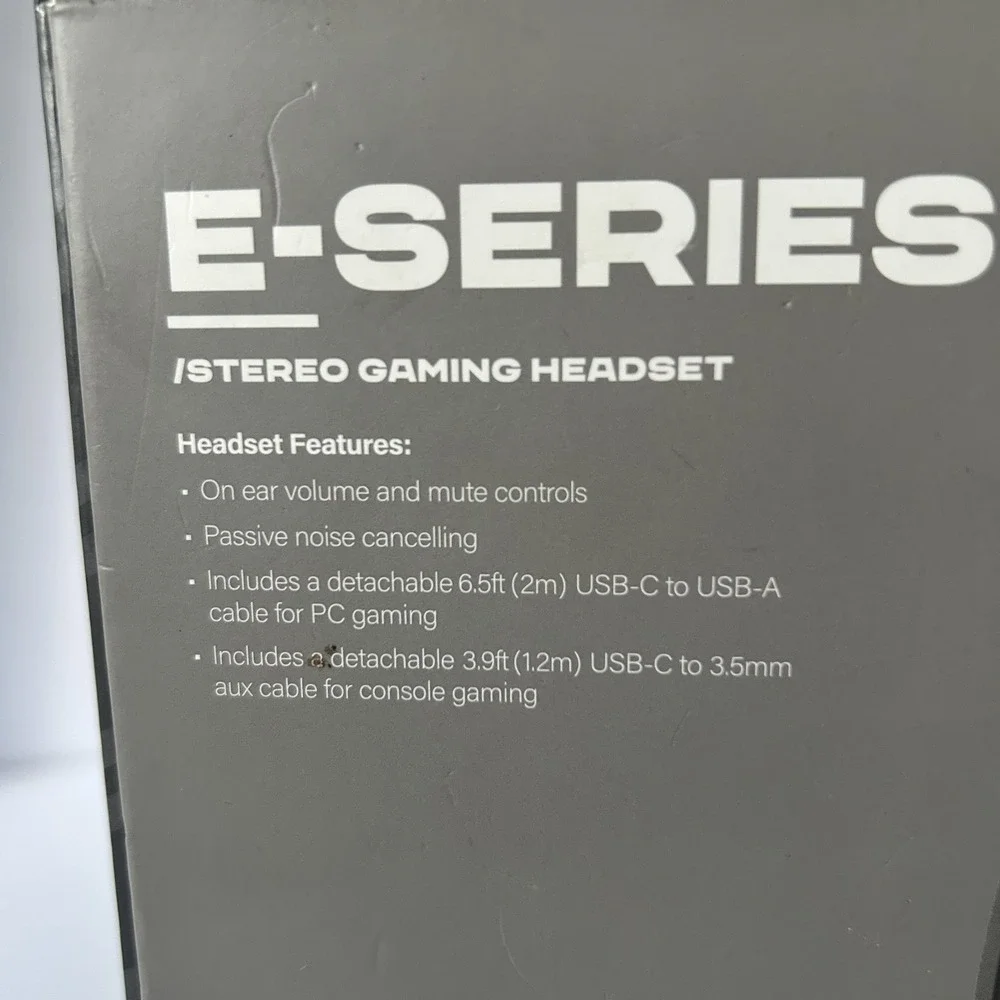 E -Series Stereo Wired Gaming Headset Black